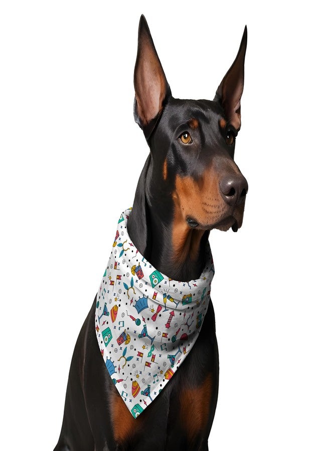 W Brings Birthday Special Dog Bandana/Scarf This Stunning Gorgeous Design Dog Bandana Scarf is Perfect Styling Accessory for Dogs Large, Medium & Small. 1 Size Fits All. - Image 4